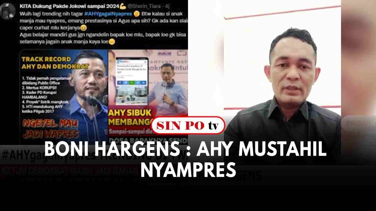 Boni Hargens : AHY Mustahil Nyampres