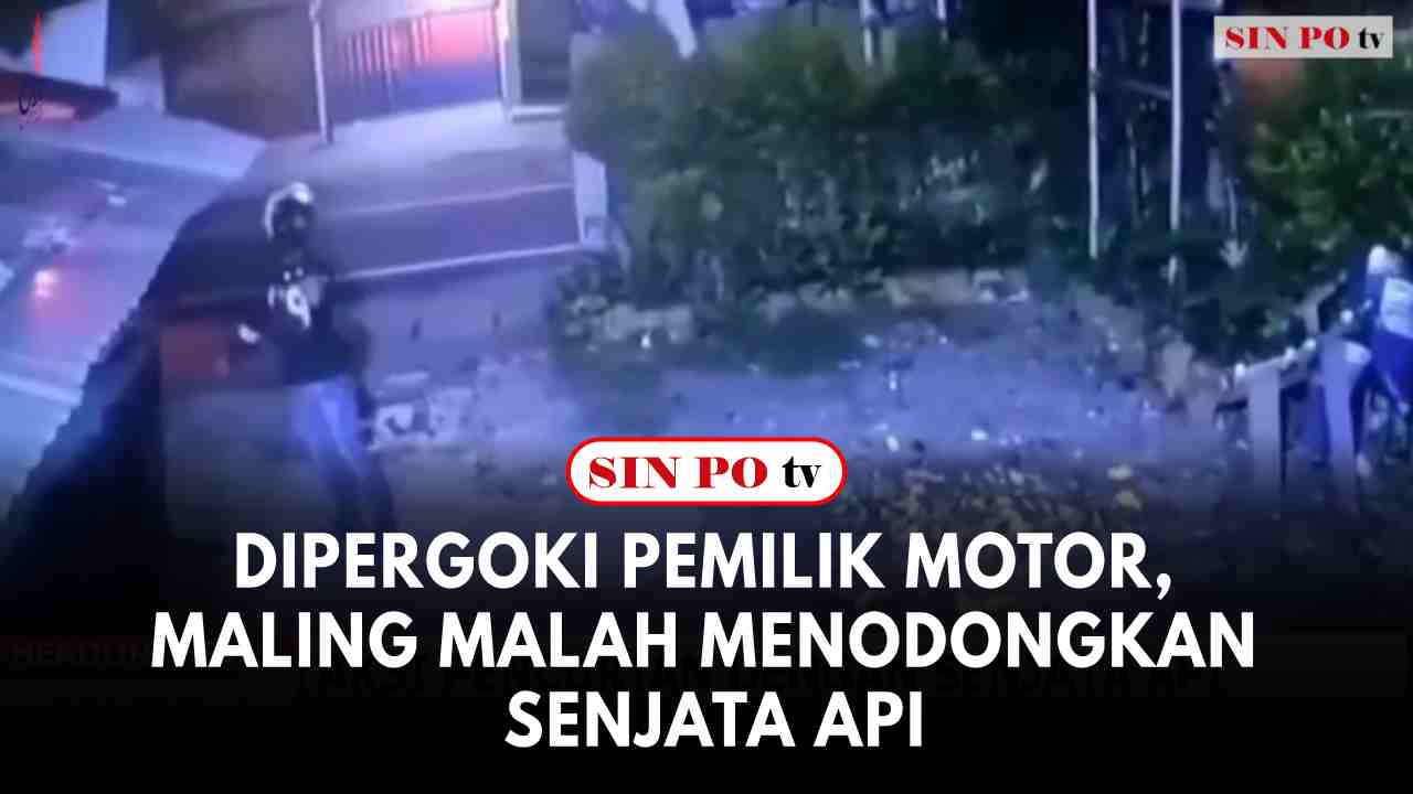 Dipergoki Pemilik Motor, Maling Malah Menodongkan Senjata Api