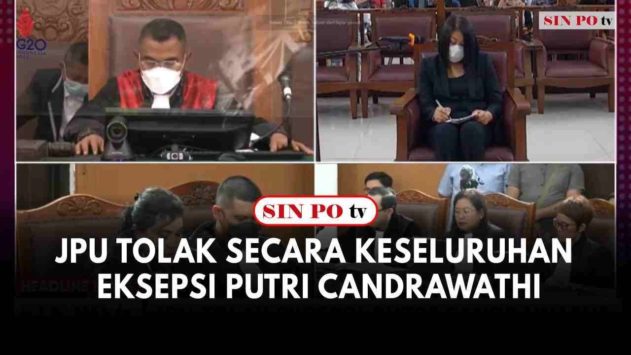 JPU Tolak Secara Keseluruhan Eksepsi Putri Candrawathi