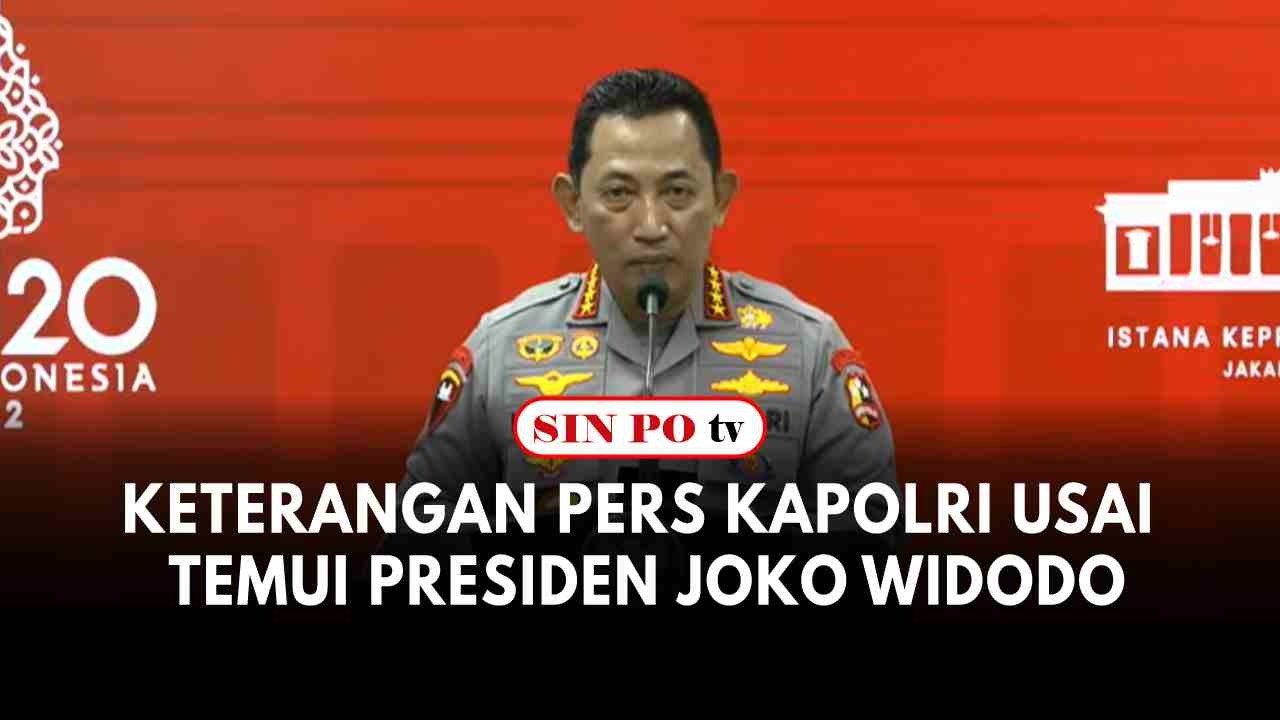 Keterangan Pers Kapolri Usai Temui Presiden Joko Widodo