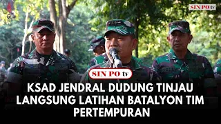 KSAD Jendral Dudung Tinjau Langsung Latihan Batalyon Tim Pertempuran