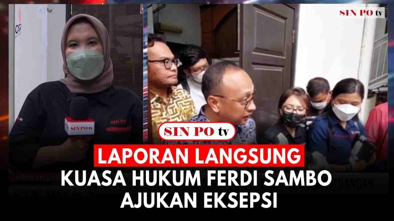 Laporan Langsung: Kuasa Hukum Ferdi Sambo Ajukan Eksepsi