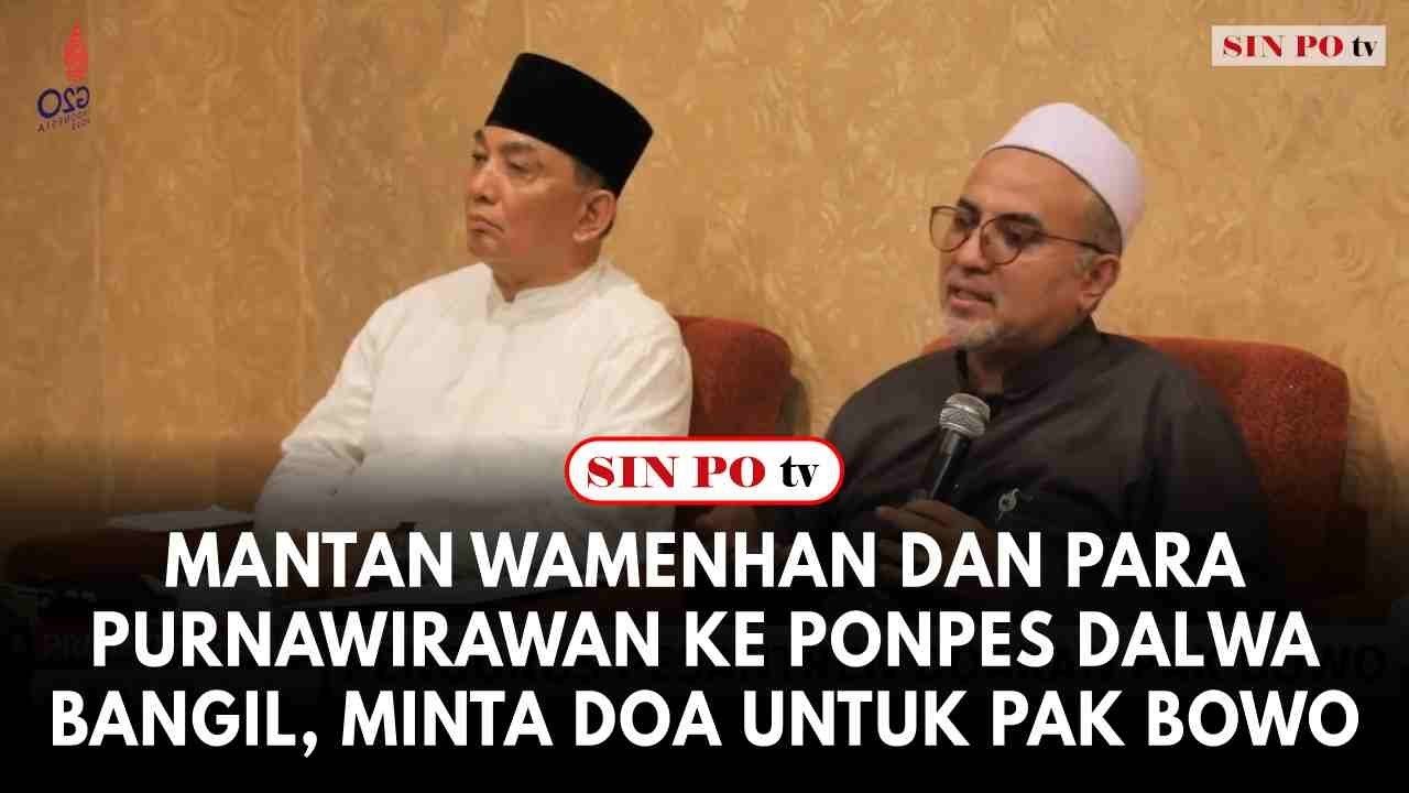 Mantan Wamenhan dan Para Purnawirawan ke Ponpes Dalwa Bangil, Meminta Doa Untuk Pak Bowo