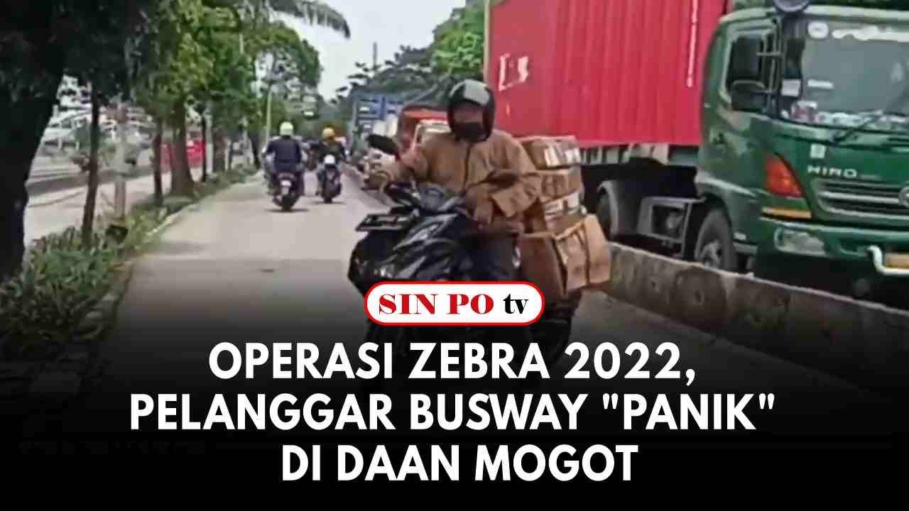 Operasi Zebra 2022, Pelanggar Busway "Panik" Di Daan Mogot