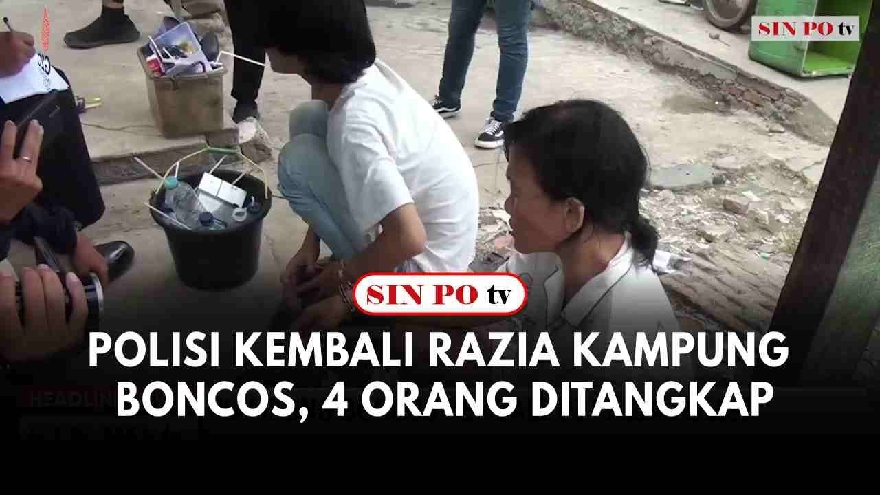 Polisi Kembali Razia Kampung Boncos, 4 Orang Ditangkap