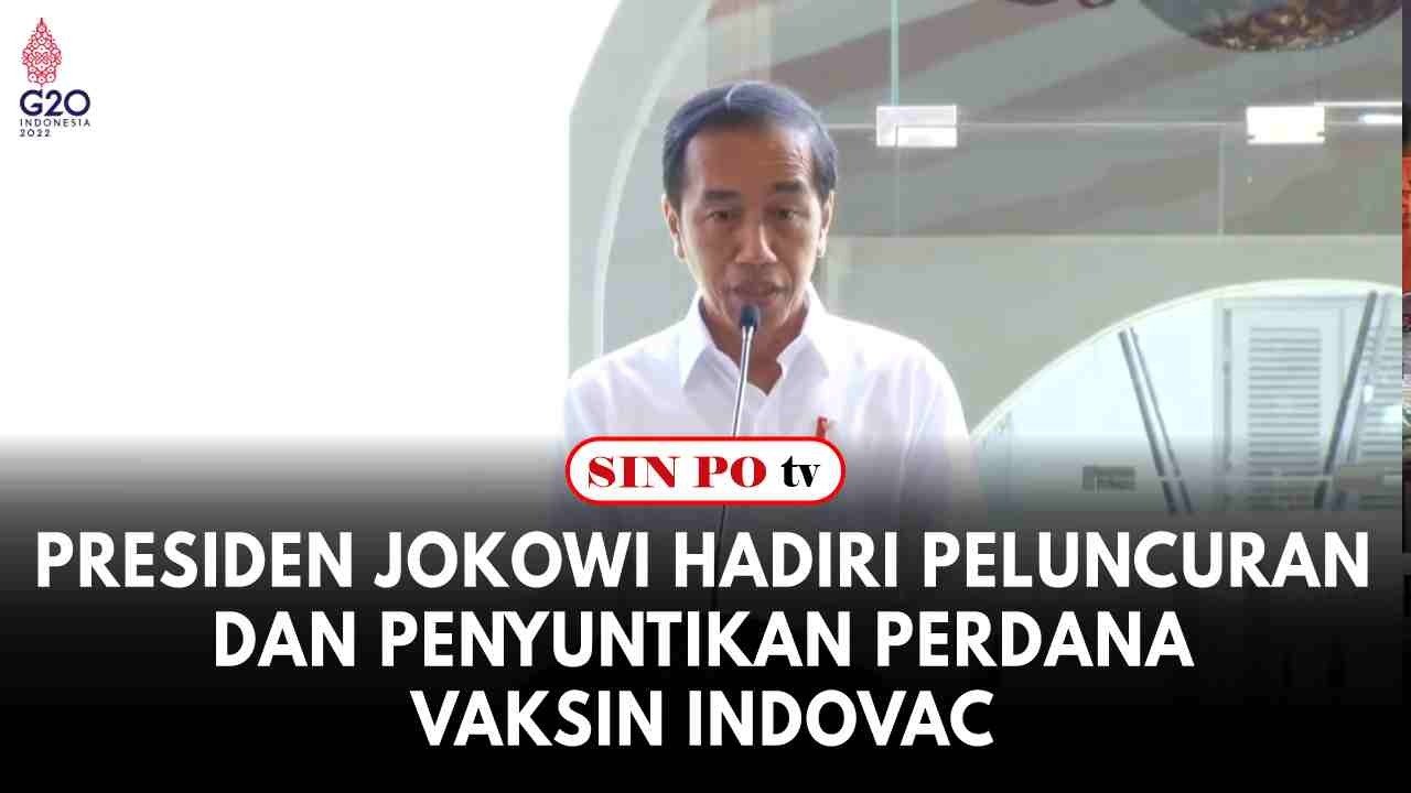 Presiden Jokowi Hadiri Peluncuran Dan Penyuntikan Perdana Vaksin IndoVac Di Bandung