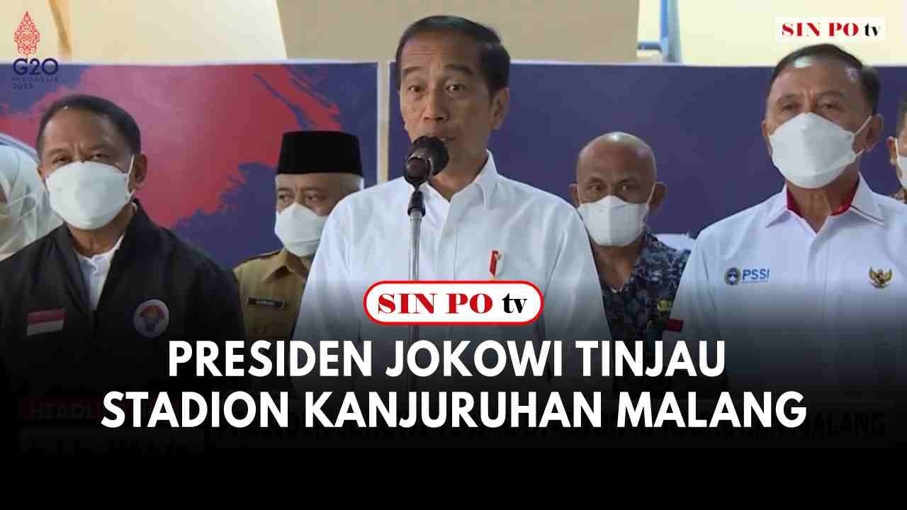 Presiden Jokowi Tinjau Stadion Kanjuruhan Malang