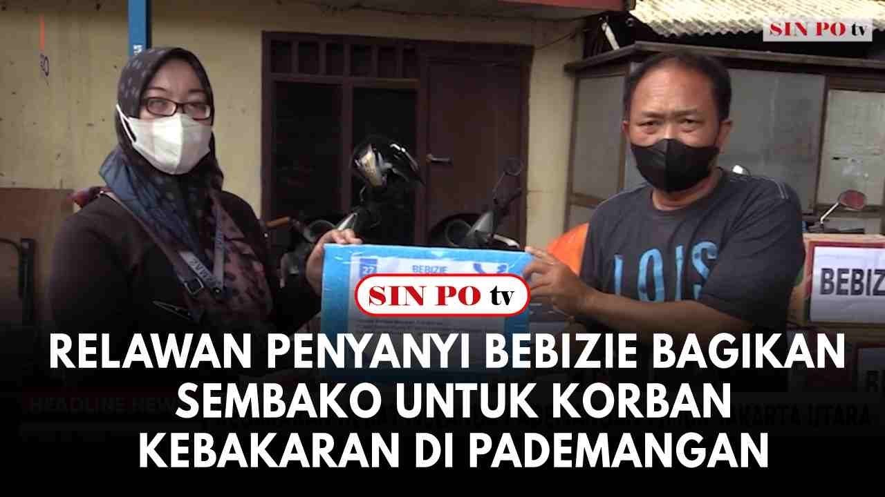 Relawan Penyanyi Bebizie Bagikan Sembako Untuk Korban Kebakaran Di Pademangan