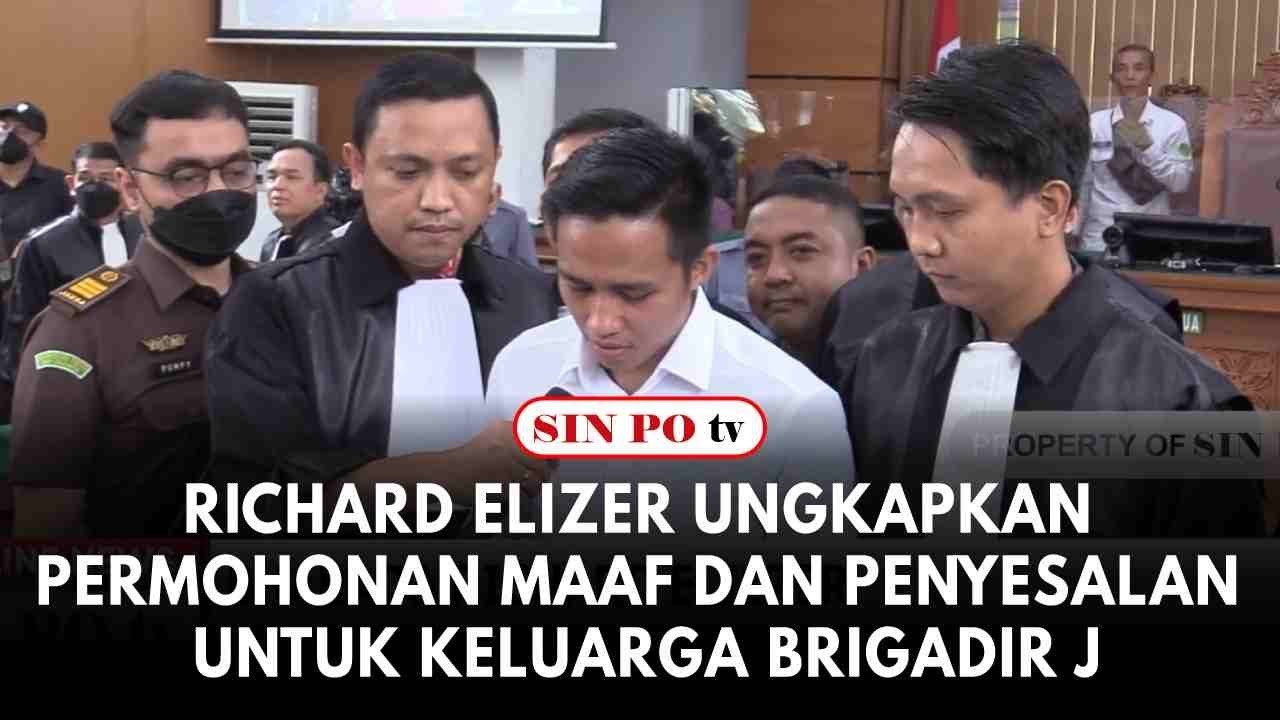 Richard Elizer Ungkapkan Permohonan Maaf dan Penyesalan untuk Keluarga Brigadir J