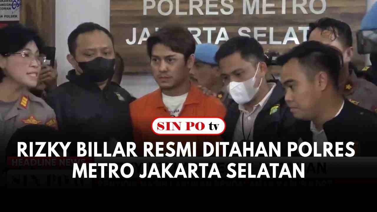 Rizky Billar Resmi Ditahan Polres Metro Jakarta Selatan