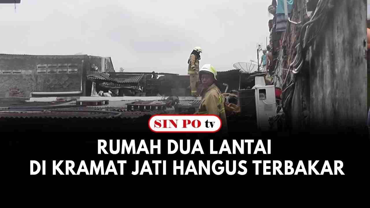 Rumah Dua Lantai Di Kramat Jati Hangus Terbakar