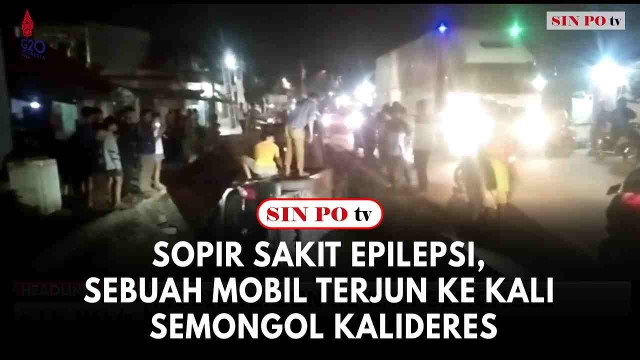 Sopir Sakit Epilepsi, Sebuah Mobil Terjun Ke Kali Semongol Kalideres