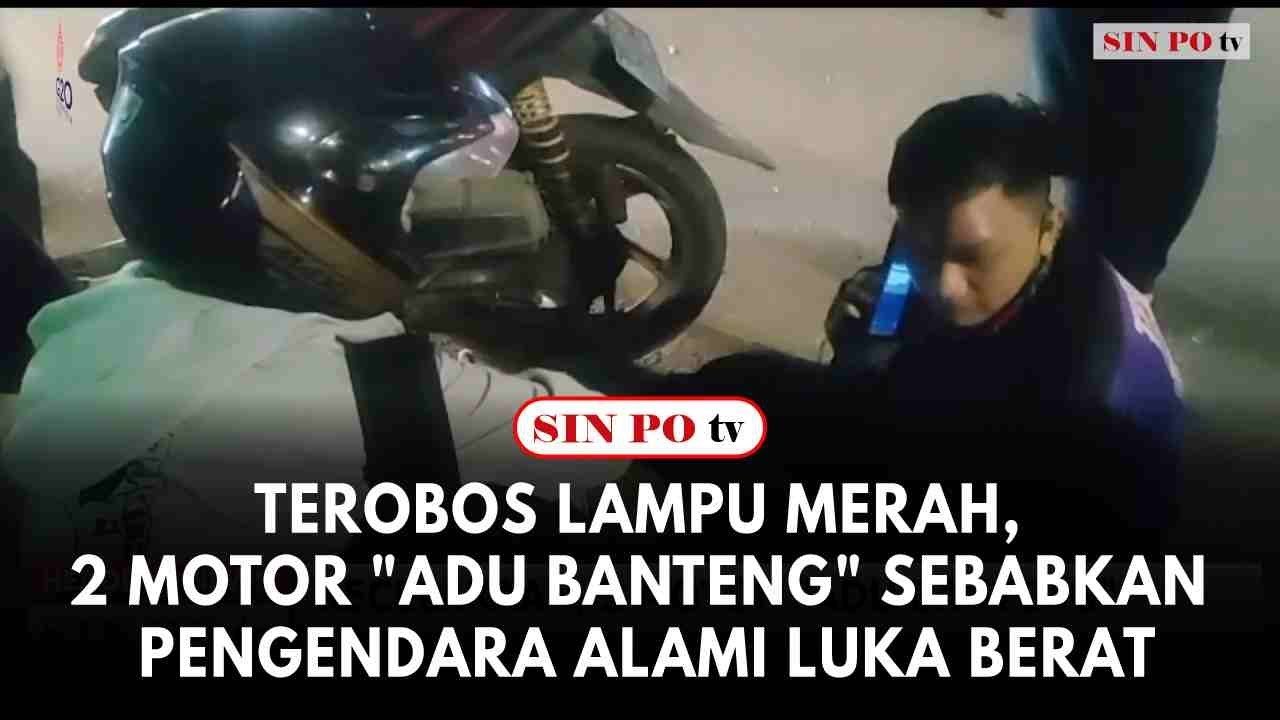 Terobos Lampu Merah di Daan Mogot, 2 Motor "Adu Banteng" Sebabkan Pengendara Alami Luka Berat