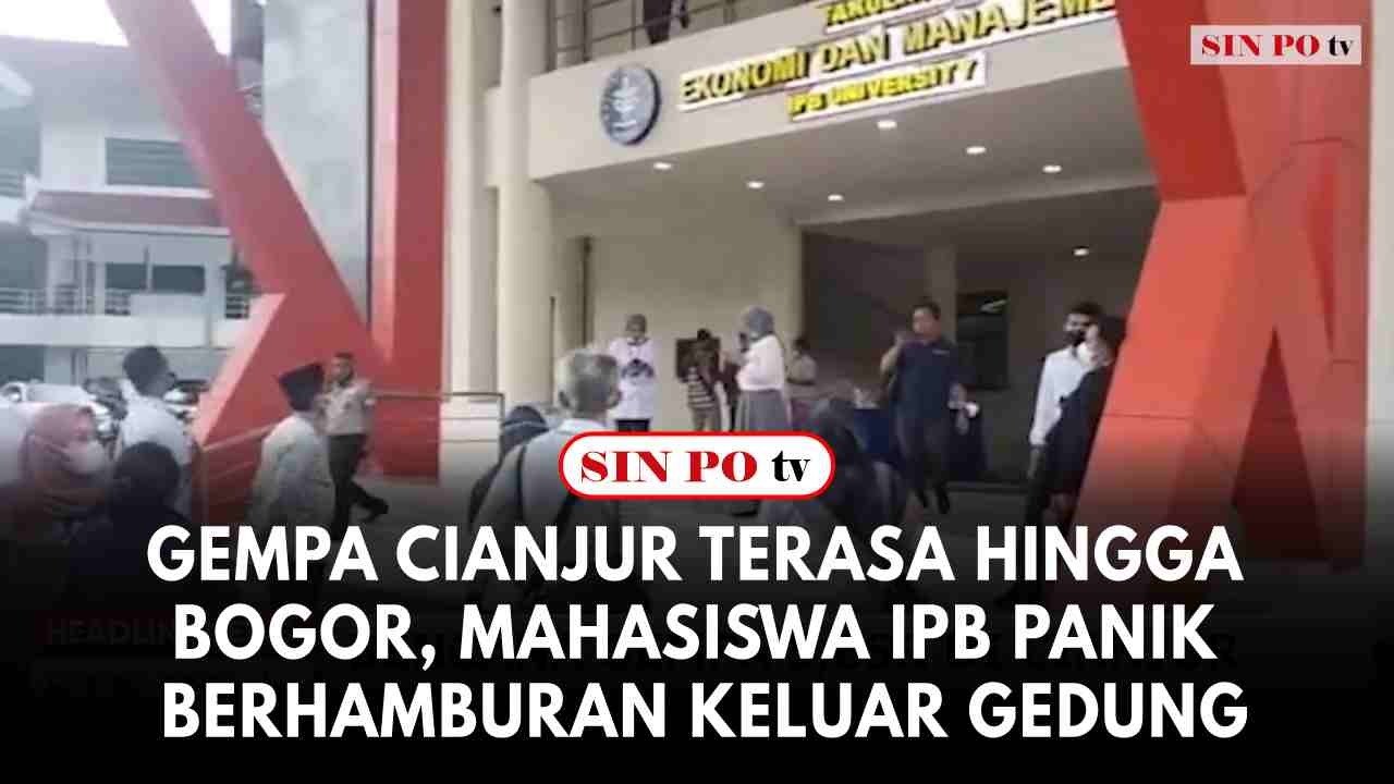 Gempa Cianjur Terasa Hingga Bogor, Mahasiswa IPB Panik Berhamburan Keluar Gedung