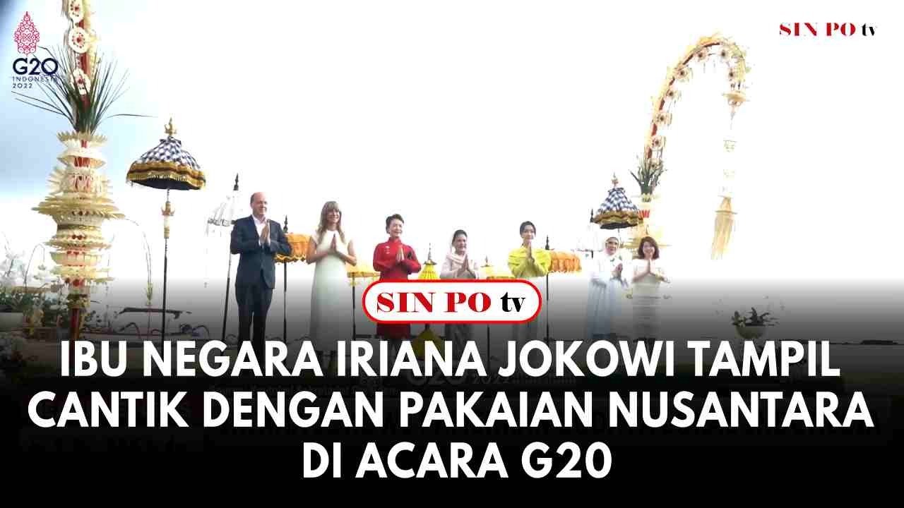 Ibu Negara Iriana Jokowi Tampil Cantik Dengan Pakaian Nusantara Di Acara G20