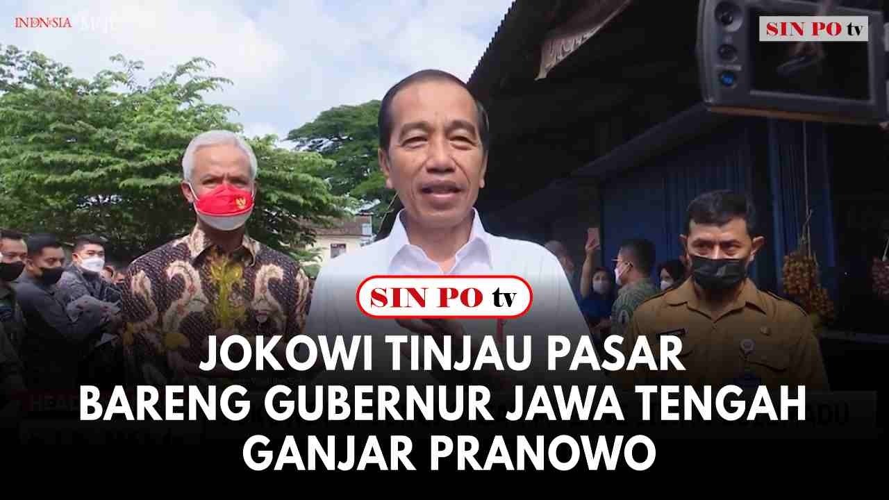 Jokowi Tinjau Pasar Bareng Gubernur Jawa Tengah Ganjar Pranowo