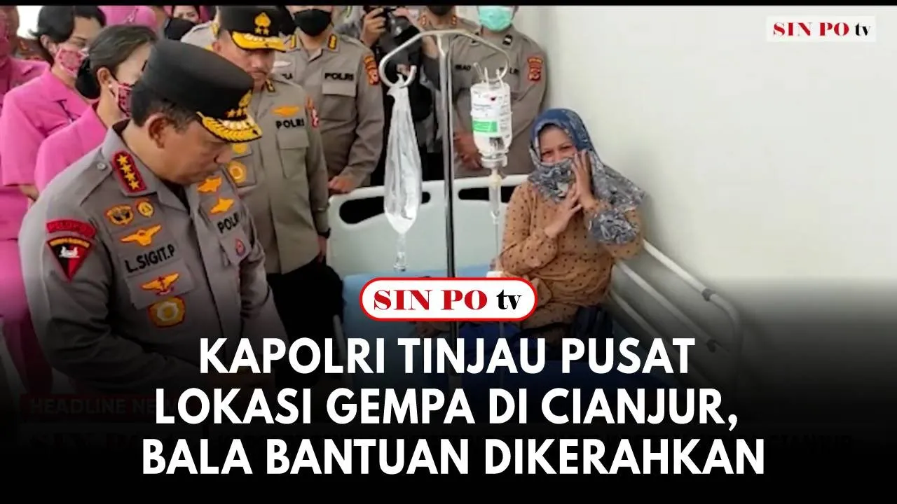 Kapolri Tinjau Pusat Lokasi Gempa di Cianjur, Bala Bantuan Dikerahkan