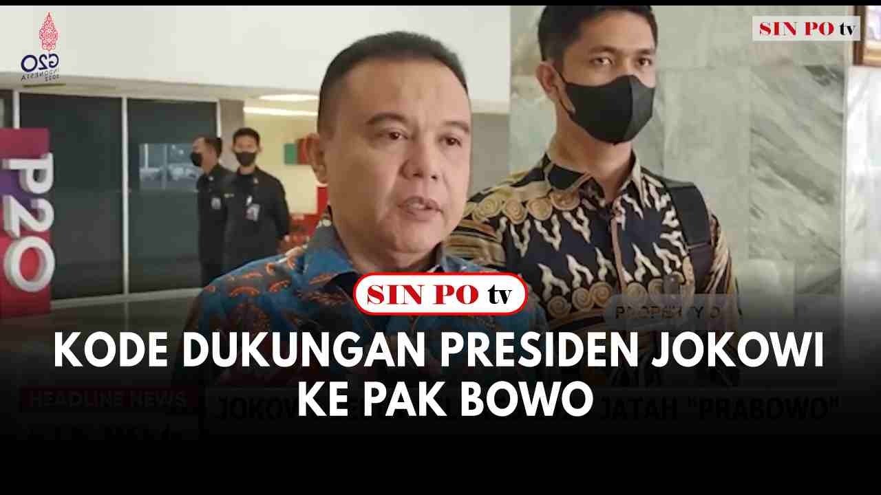 Kode Dukungan Presiden Jokowi Ke Pak Bowo