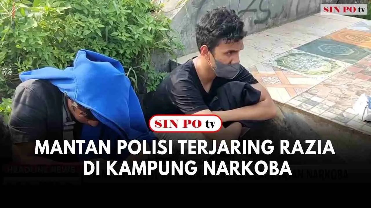 Mantan Polisi Terjaring Razia di Kampung Narkoba