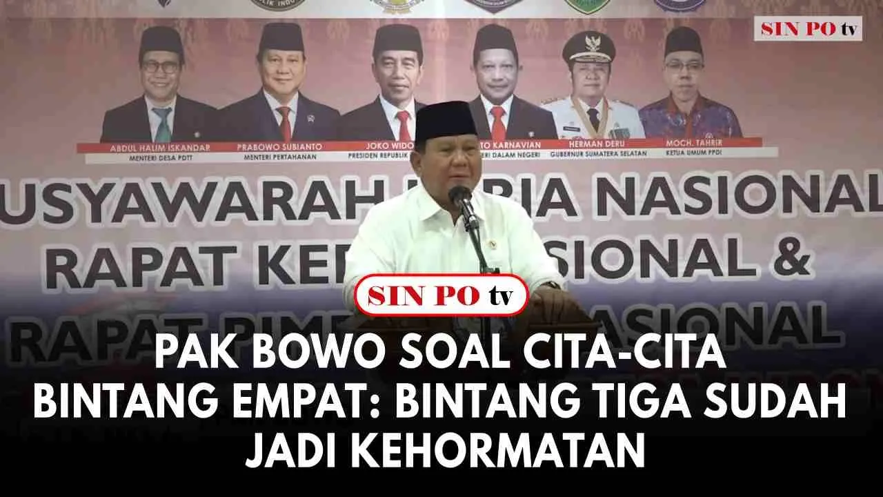 Pak Bowo Soal Cita-cita Bintang Empat: Bintang Tiga Sudah Jadi Kehormatan