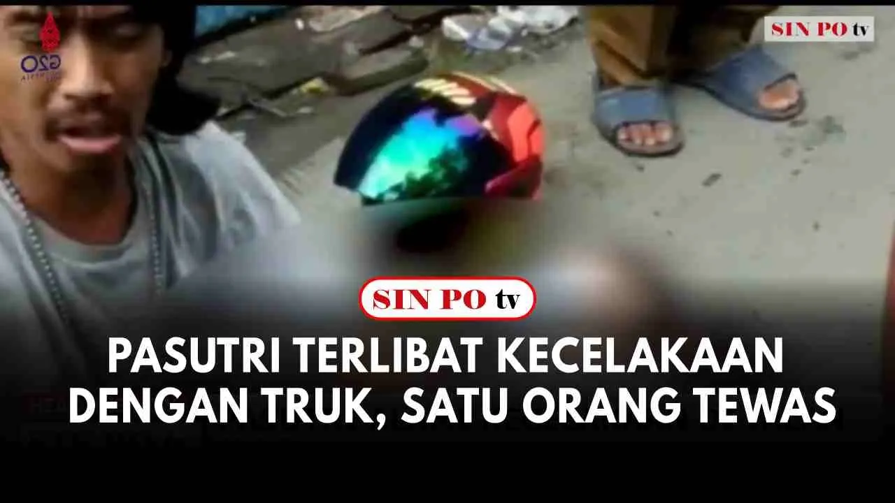 Pasutri Terlibat Kecelakaan Dengan Truk, Satu Orang Tewas