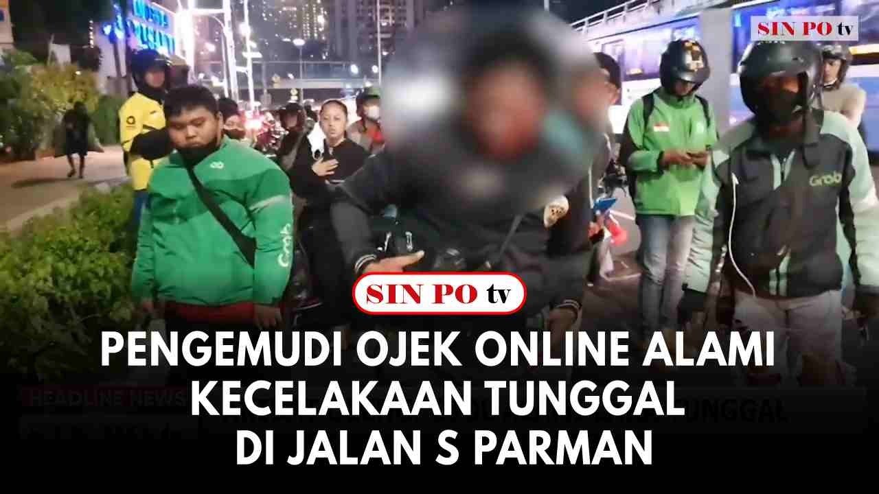 Pengemudi Ojek Online Alami Kecelakaan Tunggal Di Jalan S Parman