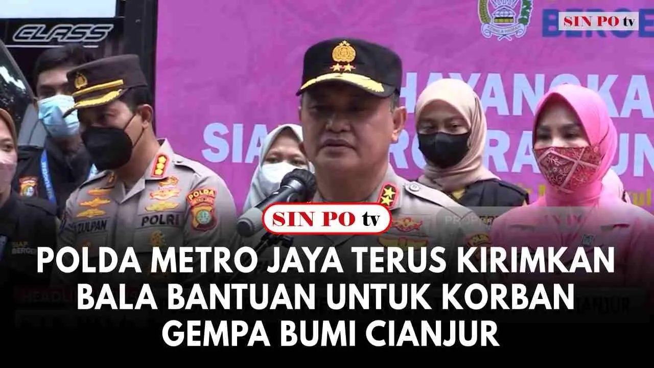 Polda Metro Jaya Terus Kirimkan Bala Bantuan untuk Korban Gempa Bumi Cianjur