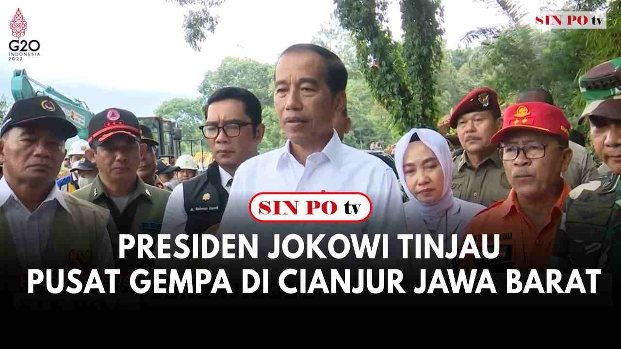 Presiden Jokowi Tinjau Pusat Gempa di Cianjur Jawa Barat