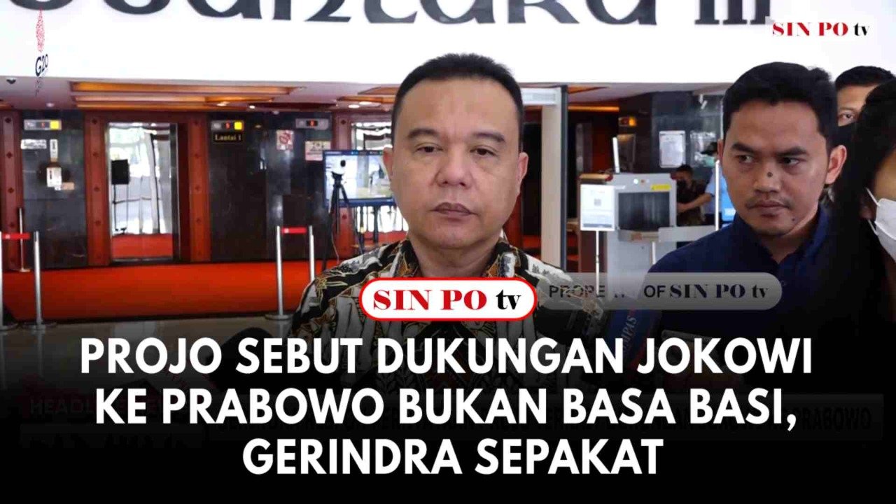 Projo Sebut Dukungan Jokowi Ke Prabowo Bukan Basa Basi, Gerindra Sepakat