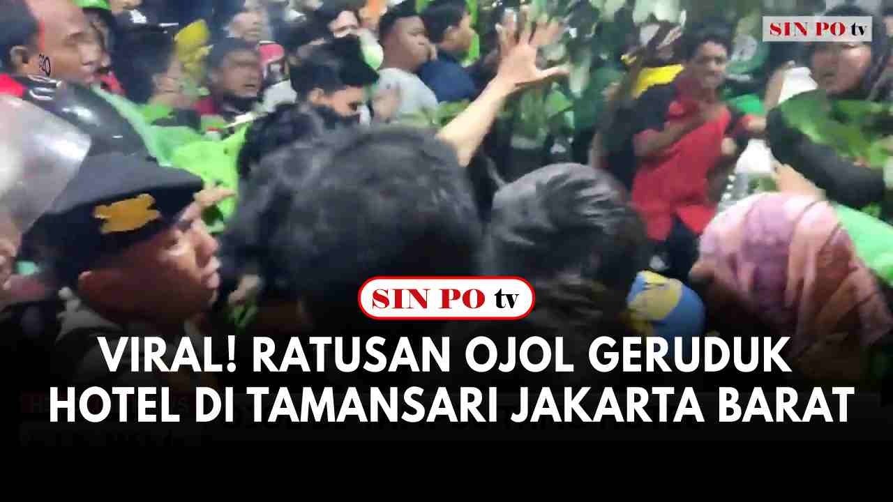 Viral! Ratusan Ojol Geruduk Hotel Di Tamansari Jakarta Barat