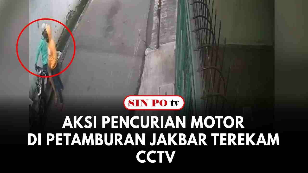 Aksi Pencurian Motor Di Petamburan Jakbar Terekam CCTV