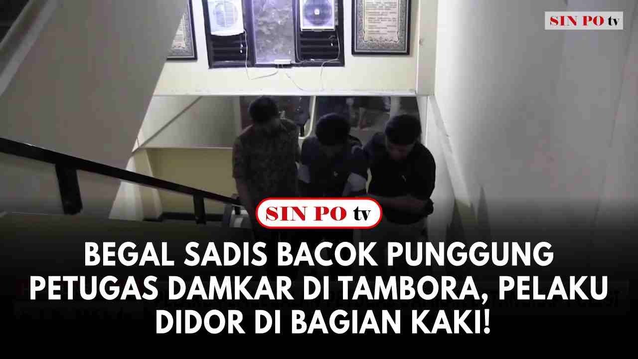 Begal Sadis Bacok Punggung Petugas Damkar Di Tambora, Pelaku Didor Di Bagian Kaki!