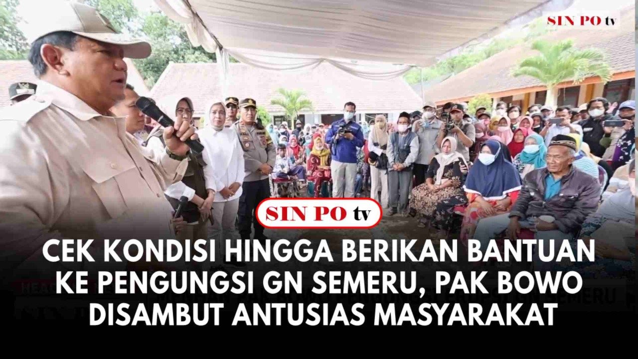 Cek Kondisi Hingga Berikan Bantuan ke Pengungsi Gn Semeru, Pak Bowo Disambut Antusias Masyarakat