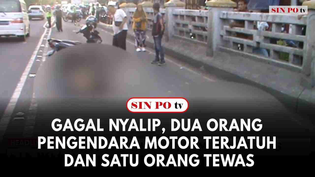 Gagal Nyalip, Dua Orang Pengendara Motor Terjatuh Dan Satu Orang Tewas