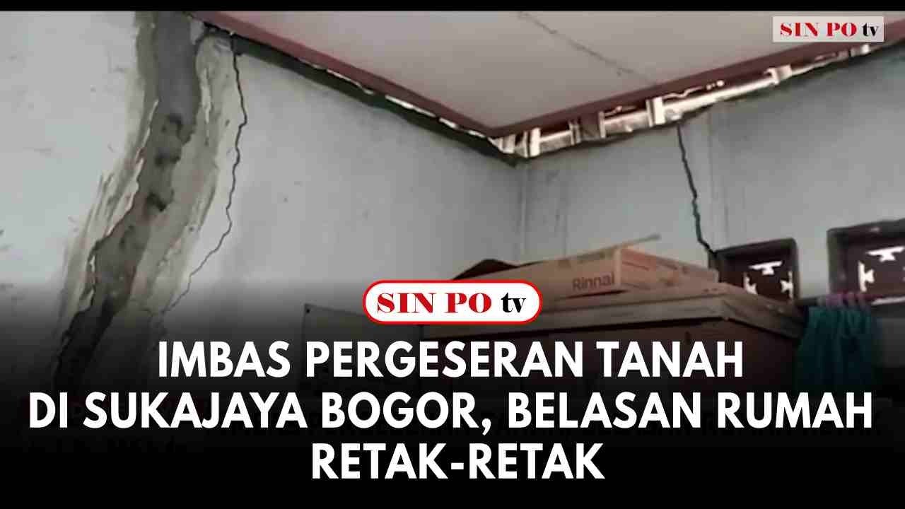 Imbas Pergeseran Tanah Di Sukajaya Bogor, Belasan Rumah Retak-Retak