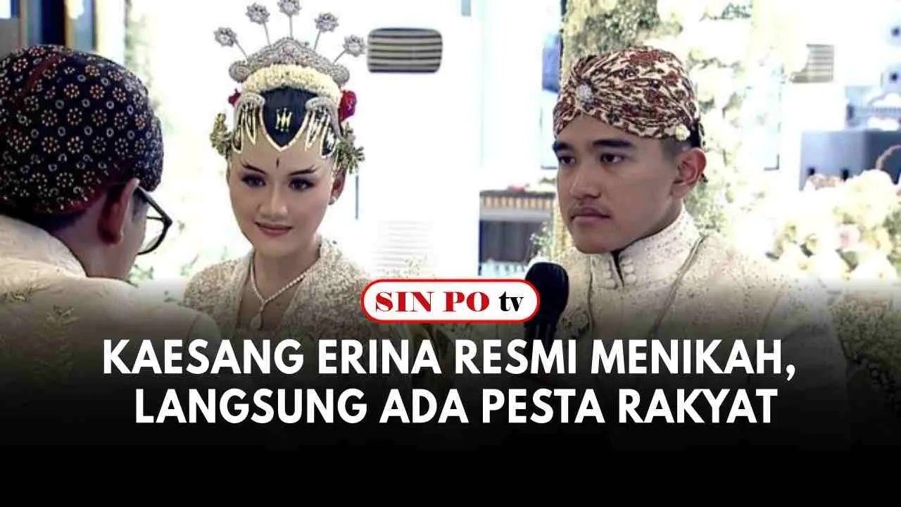 Kaesang Erina Resmi Menikah, Langsung Ada Pesta Rakyat