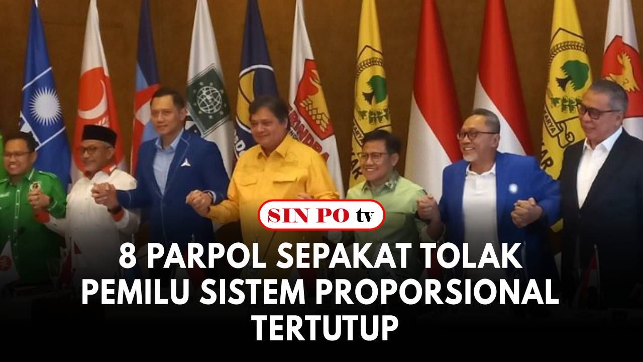 8 Parpol Sepakat Tolak Pemilu Sistem Proporsional Tertutup