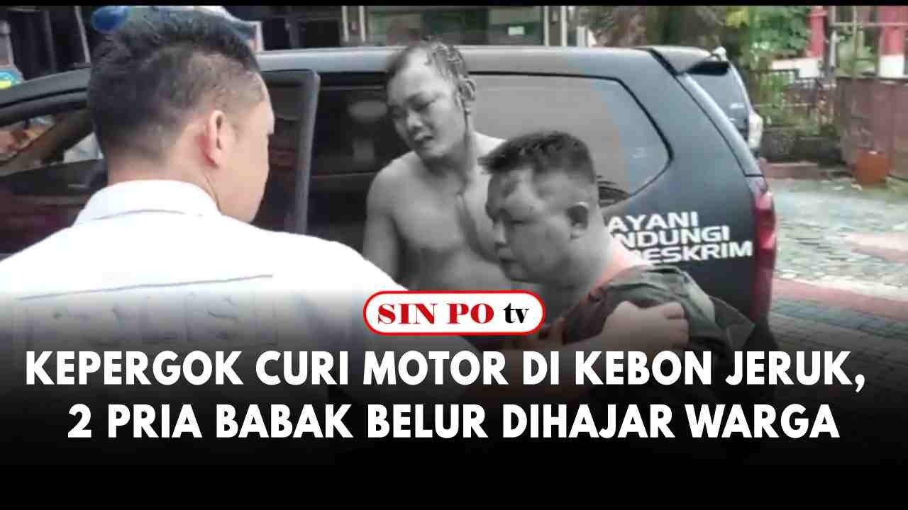 Kepergok Curi Motor Di Kebon Jeruk, 2 Pria Babak Belur Dihajar Warga