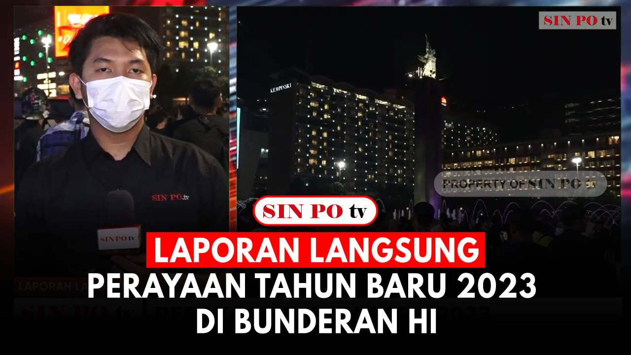 Perayaan Tahun Baru 2023 di Bunderan HI