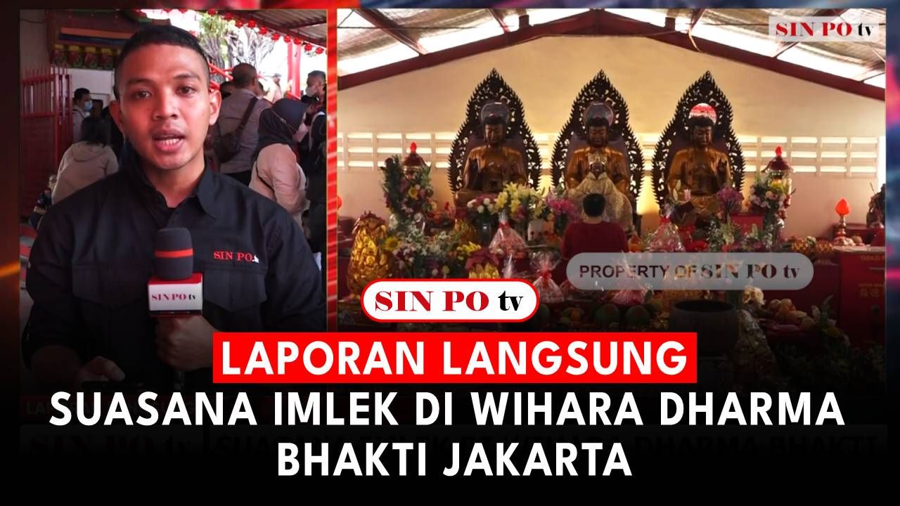 Laporan Langsung : Suasana Imlek Di Wihara Dharma Bhakti Jakarta