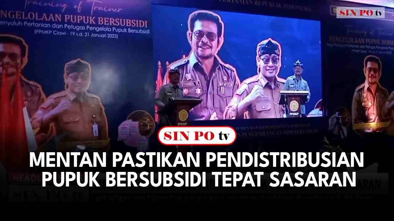 Mentan Pastikan Pendistribusian Pupuk Bersubsidi Tepat Sasaran