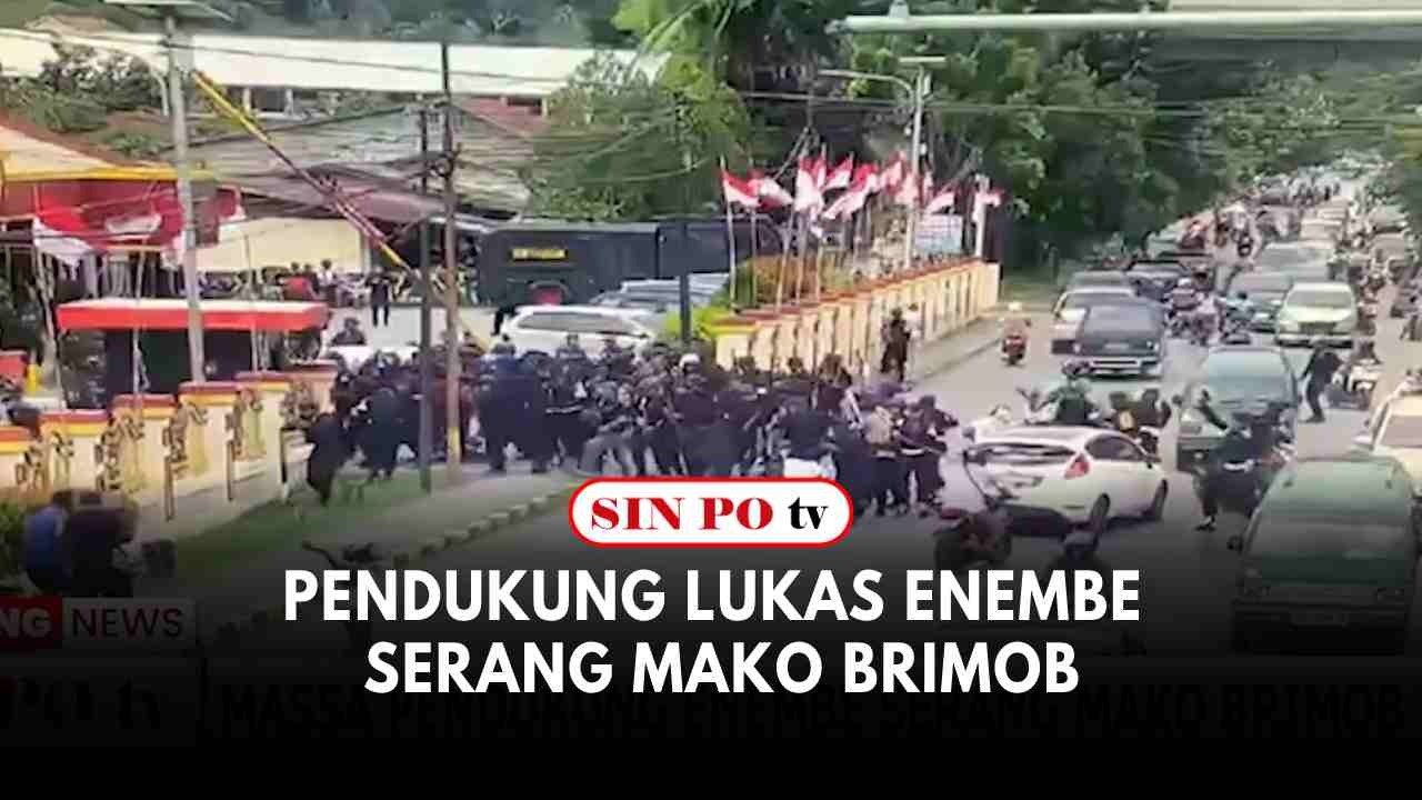 Pendukung Lukas Enembe Serang Mako Brimob