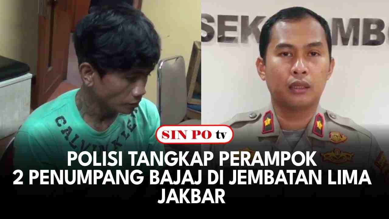 Polisi Tangkap Perampok 2 Penumpang Bajaj di Jembatan Lima Jakbar