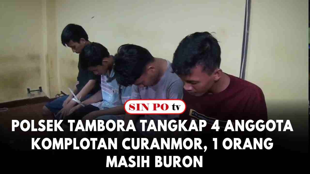 Polsek Tambora Tangkap 4 Anggota Komplotan Curanmor, 1 Orang Masih Buron