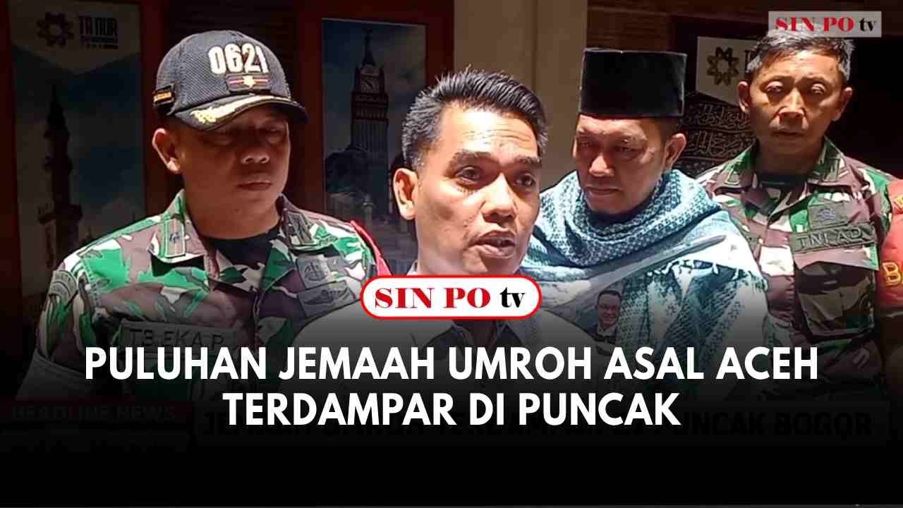 Puluhan Jemaah Umroh Asal Aceh Terdampar Di Puncak