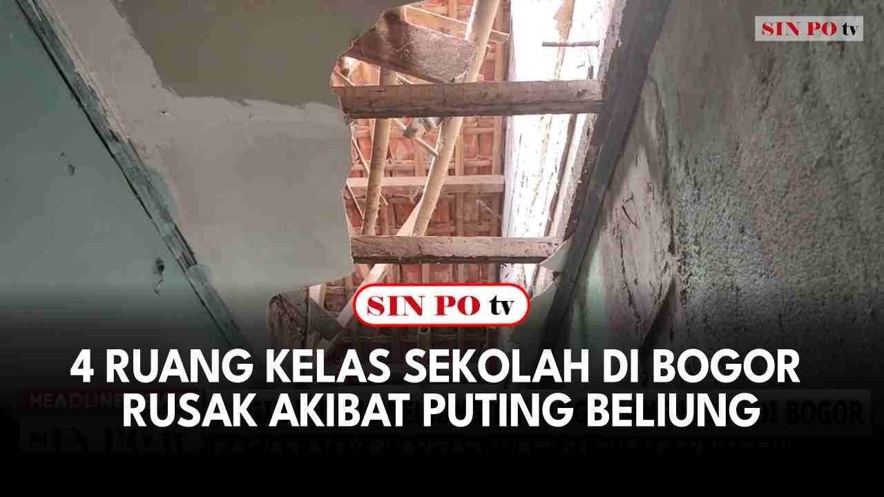 4 Ruang Kelas Sekolah Di Bogor Rusak Akibat Puting Beliung