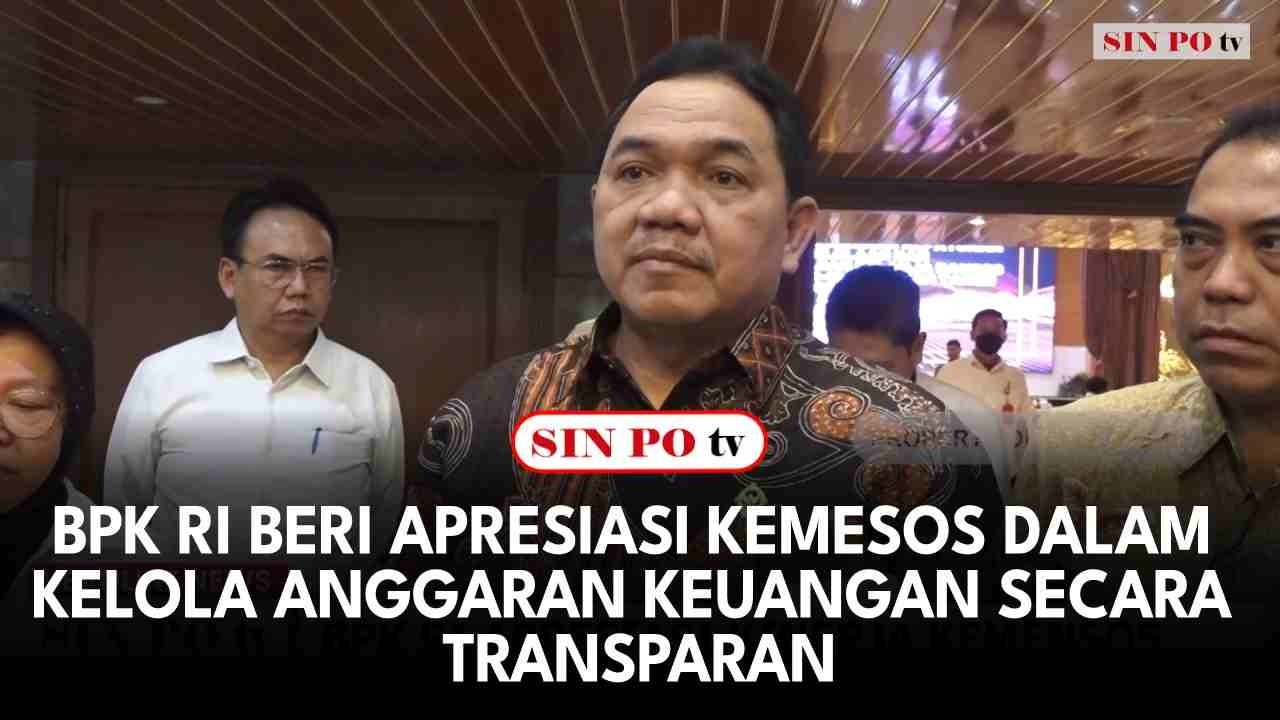 BPK RI Beri Apresiasi Kemesos Dalam Kelola Anggaran Keuangan Secara Transparan