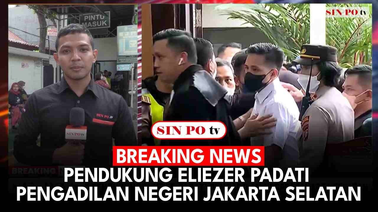 BREAKING NEWS - Pendukung Eliezer Padati Pengadilan Negeri Jakarta Selatan