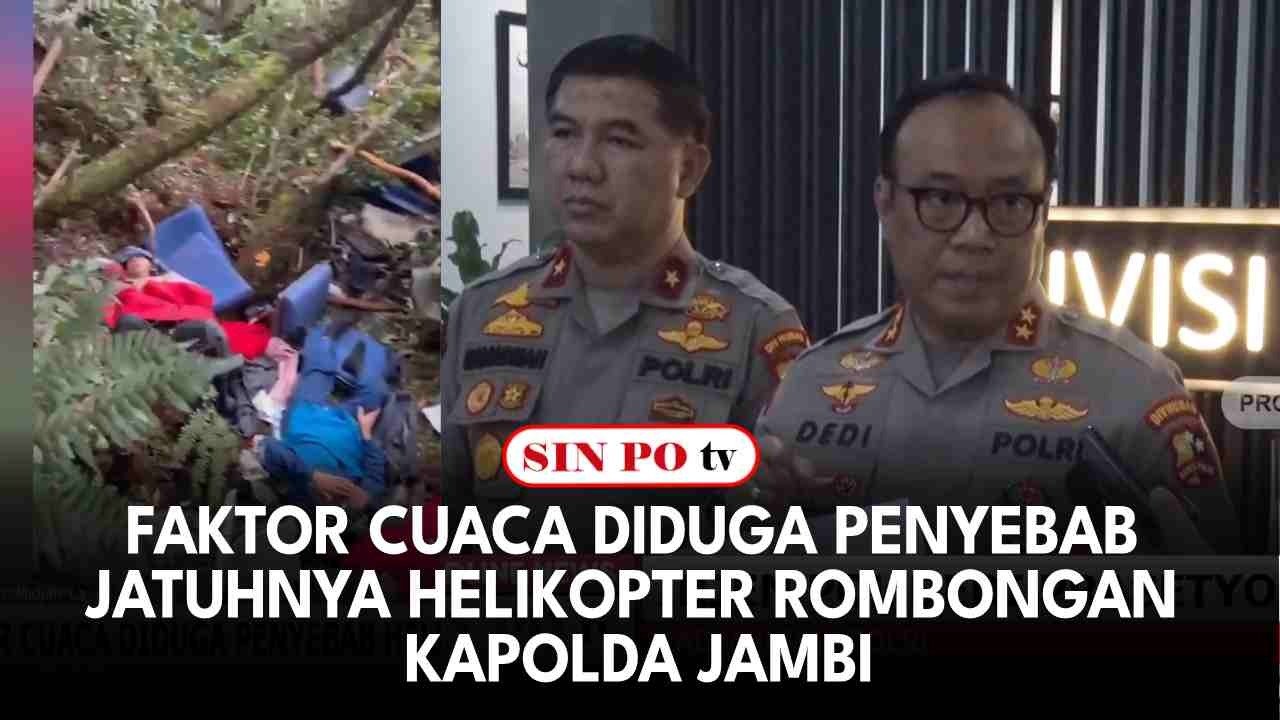 Faktor Cuaca Diduga Penyebab Jatuhnya Helikopter Rombongan Kapolda Jambi