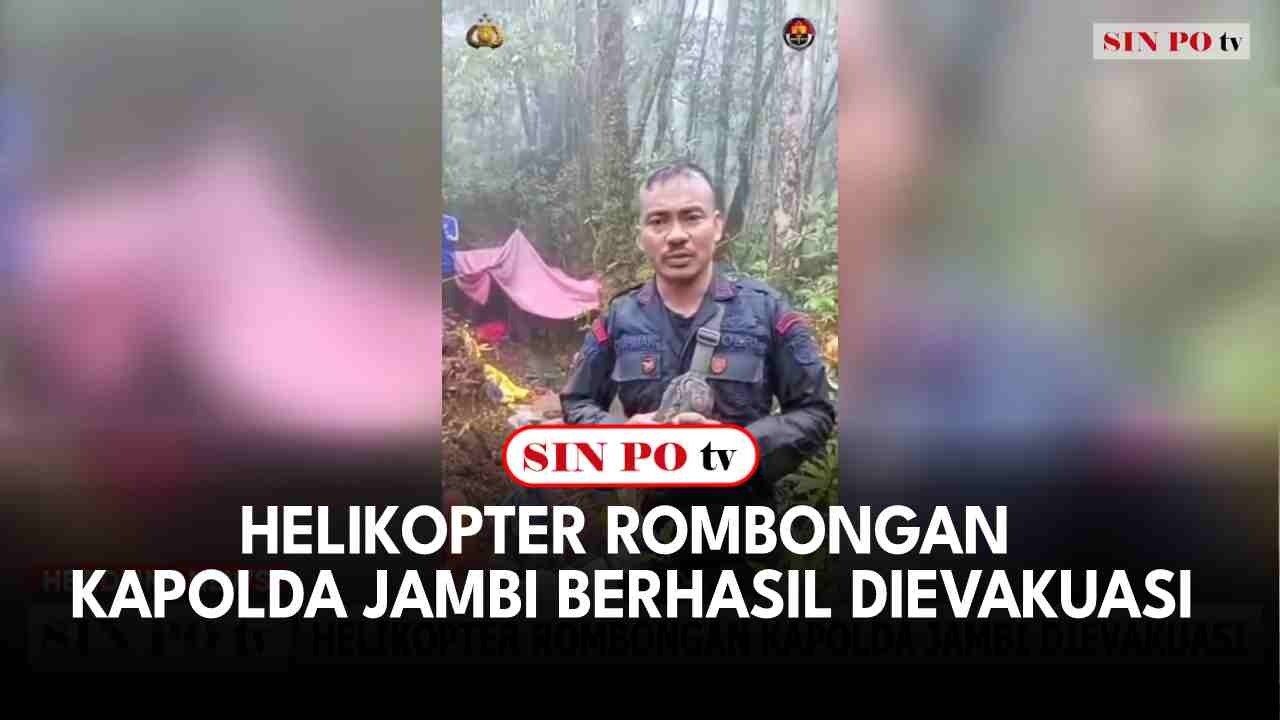 Helikopter Rombongan Kapolda Jambi Berhasil Dievakuasi